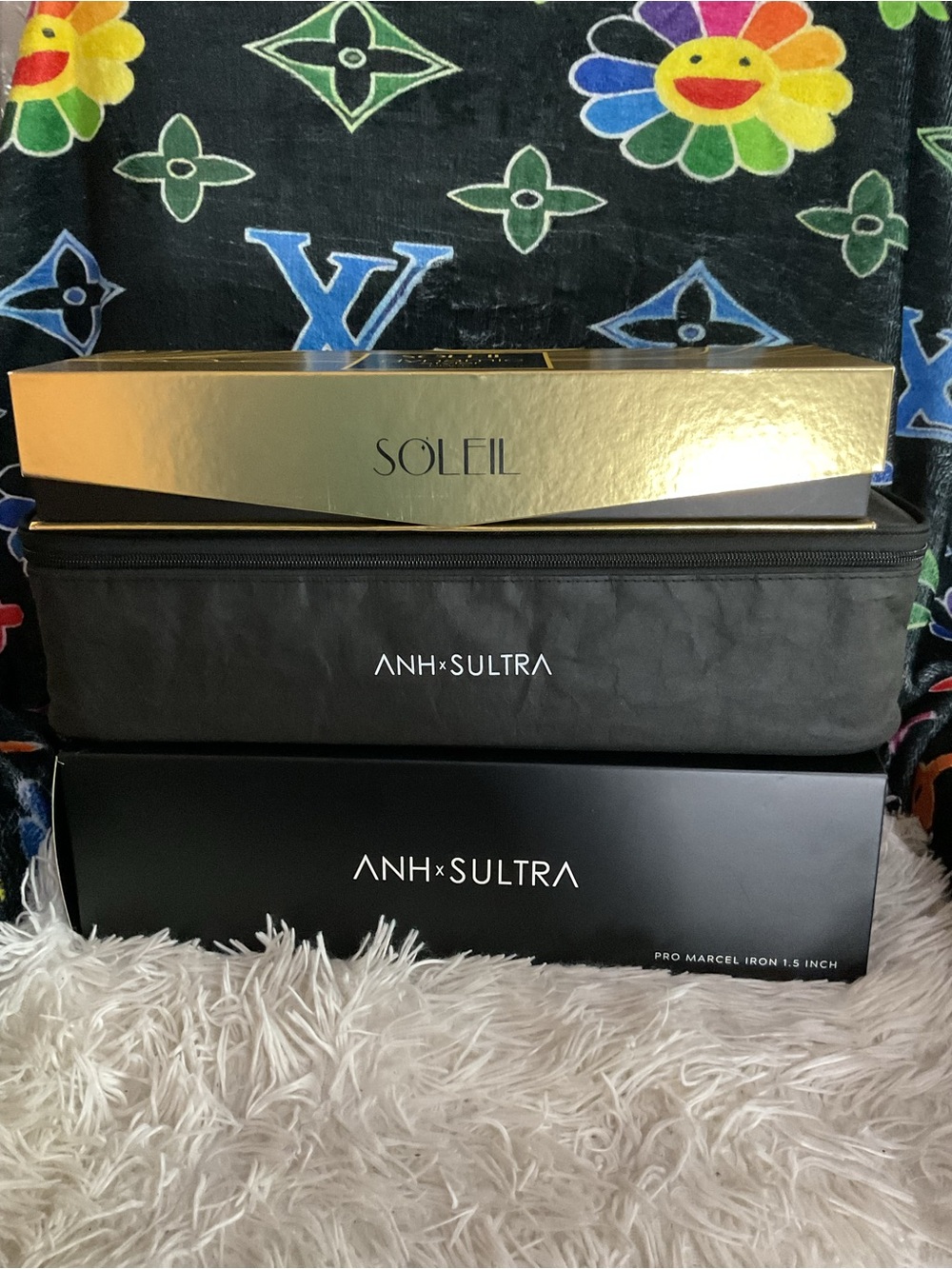 Anh+Sultra Black Heat curling Iron and Soleil dynamic hair styler combo